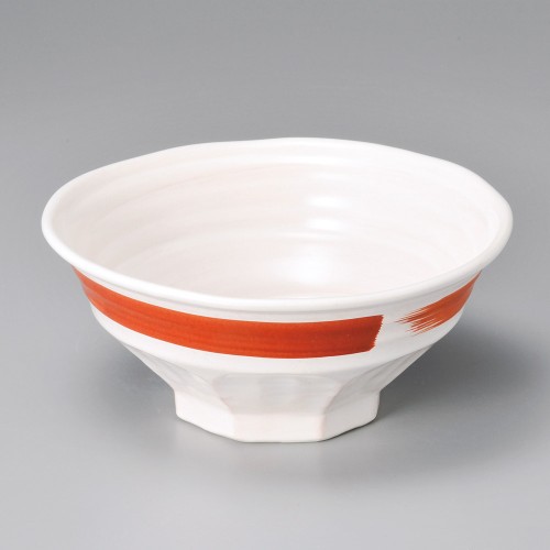 A0916-221 赤刷毛7.0長浜丼|業務用食器カタログ陶里30号