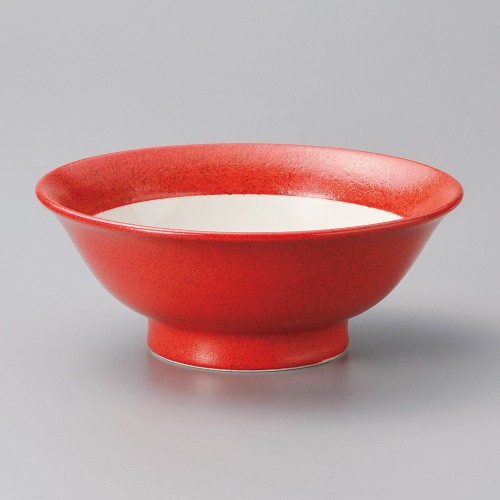 A0917-651 斑点赤釉6.5反高台丼|業務用食器カタログ陶里30号