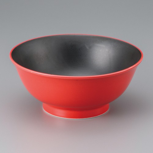 A0920-511 紅漆黒高台6.5丼|業務用食器カタログ陶里30号