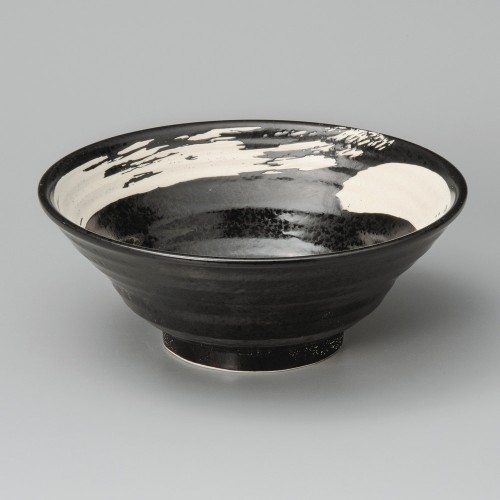 A0924-081 極刷毛黒六兵衛7.0丼|業務用食器カタログ陶里30号