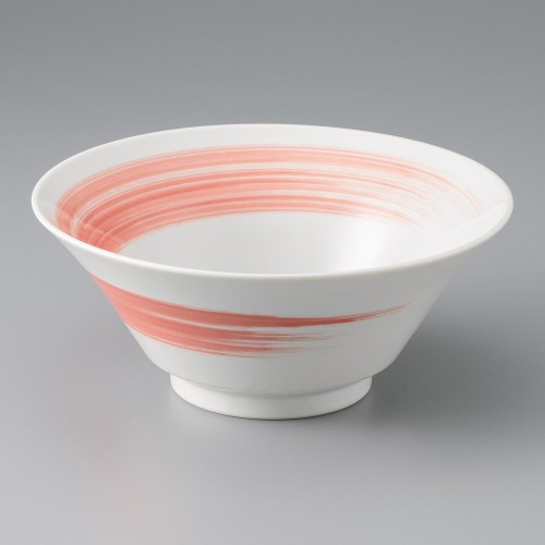 A0930-051 赤刷毛7.0高反丼|業務用食器カタログ陶里30号