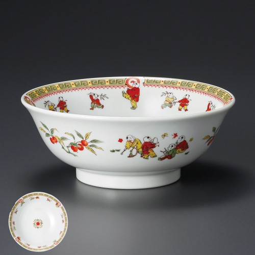 A1027-491 遊彩唐子6.8丼|業務用食器カタログ陶里30号