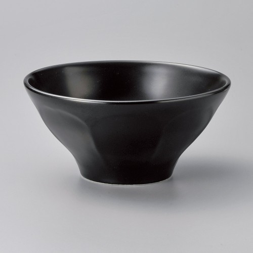 A1101-021 黒釉6.5削り高台丼|業務用食器カタログ陶里30号