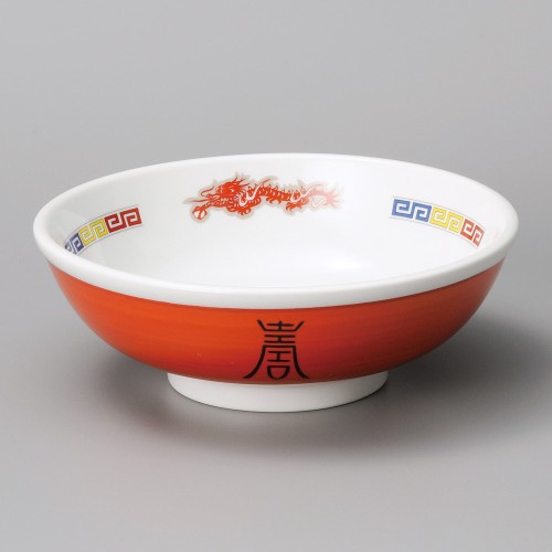 A1206-071 赤巻三色雷門6.5玉丼|業務用食器カタログ陶里30号