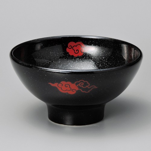 A1824-081 黒雲19㎝深ボール|業務用食器カタログ陶里30号