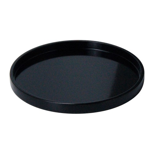 A4733-501 木製わっぱ丸トレイカシュー黒塗 φ15|業務用食器カタログ陶里30号