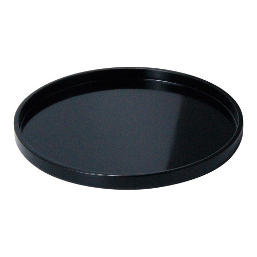 A4734-501 木製わっぱ丸トレイカシュー黒塗 φ18|業務用食器カタログ陶里30号