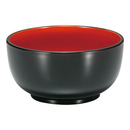 A5923-761 黒内洗朱50丼|業務用食器カタログ陶里30号