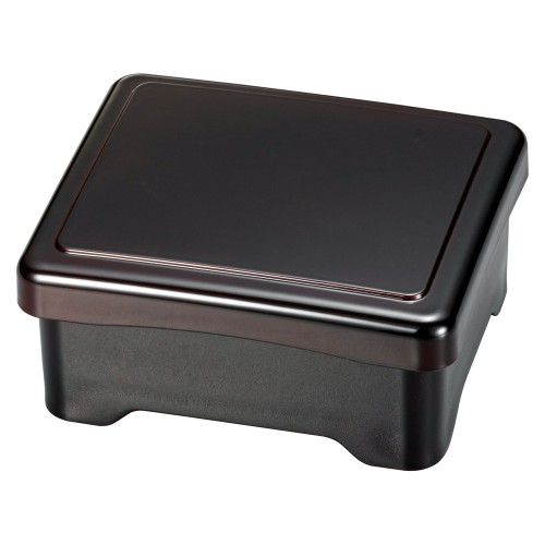A6106-761 溜内朱 足付丼重|業務用食器カタログ陶里30号