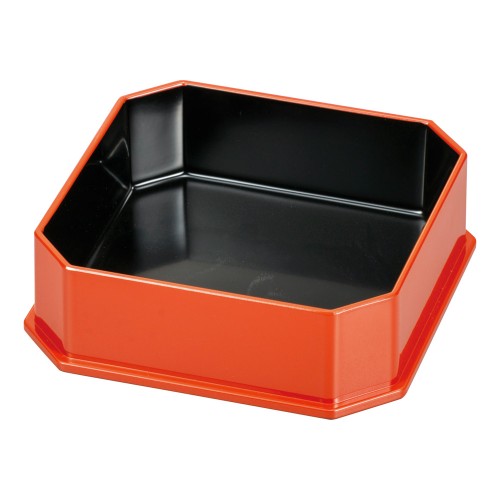 A6215-761 朱内黒70大徳寺弁当(親)|業務用食器カタログ陶里30号