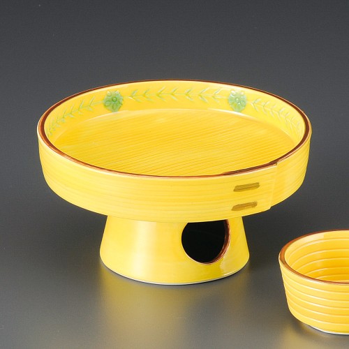 01101-181 三方型高台刺身鉢|業務用食器カタログ陶里30号
