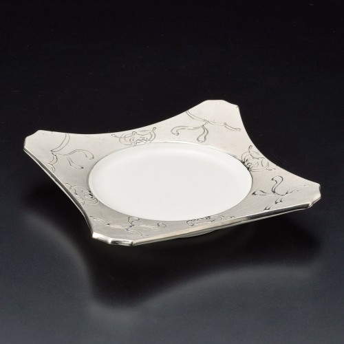 03014-471 ペルシャプラチナ正角皿|業務用食器カタログ陶里30号