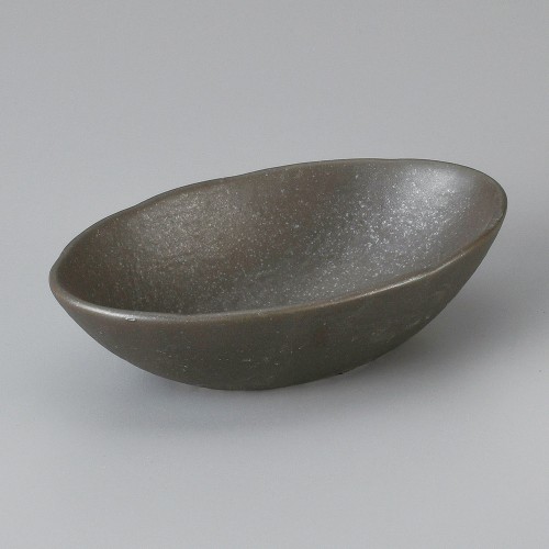 10326-341 丹波黒砂目楕円鉢(小)|業務用食器カタログ陶里30号