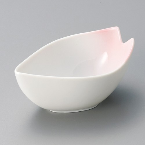 10521-131 ピンク花びら型4.0小鉢|業務用食器カタログ陶里30号