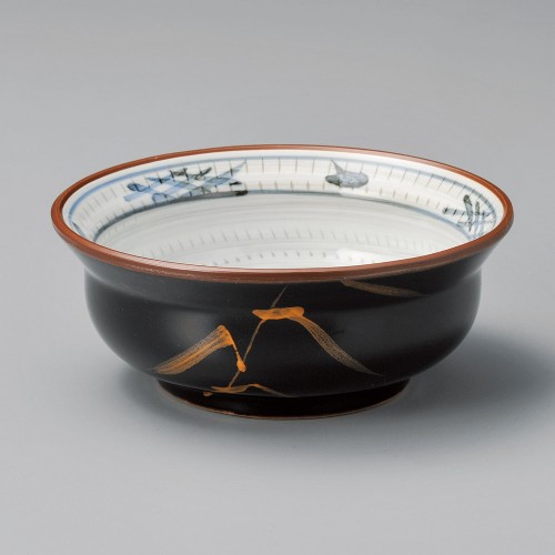 11407-181 天目金芦(土物)瓢形5.0小鉢|業務用食器カタログ陶里30号