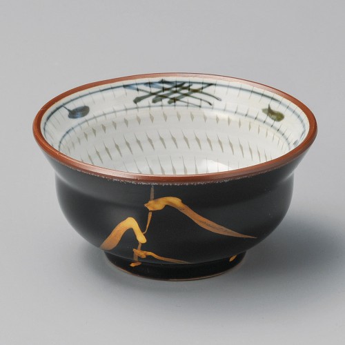 11439-181 天目金芦(土物)瓢形3.5小鉢|業務用食器カタログ陶里30号
