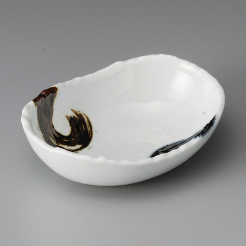 11456-161 濃刷毛4.0楕円小鉢|業務用食器カタログ陶里30号