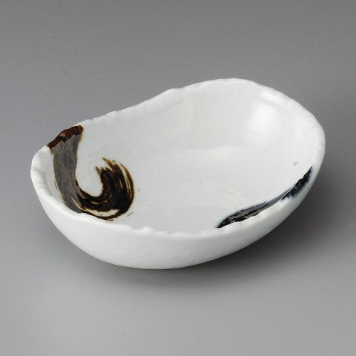 11457-161 濃刷毛5.0楕円小鉢|業務用食器カタログ陶里30号