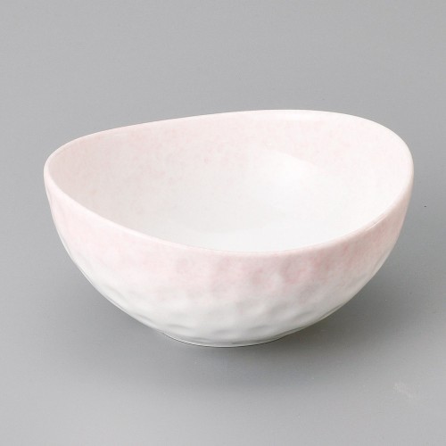 11537-451 ピンク吹楕円小鉢|業務用食器カタログ陶里30号