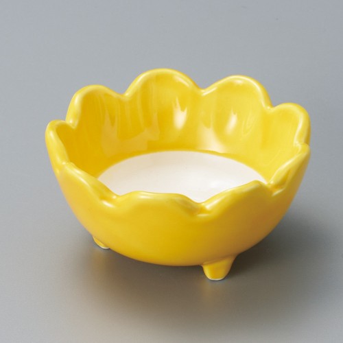 11614-131 黄白花型小鉢(小)|業務用食器カタログ陶里30号
