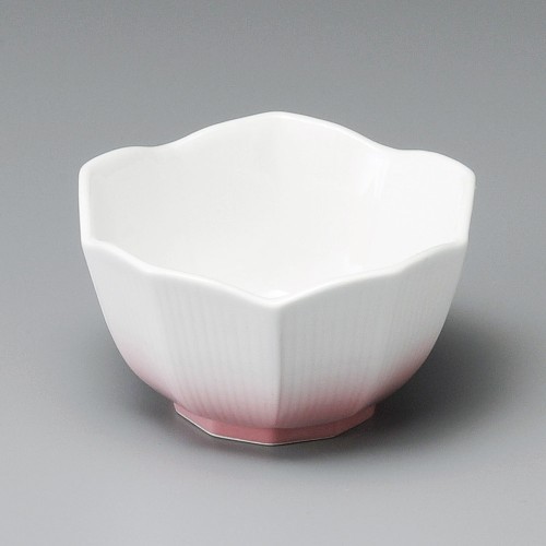 11725-051 ピンク吹十角小鉢(小)|業務用食器カタログ陶里30号