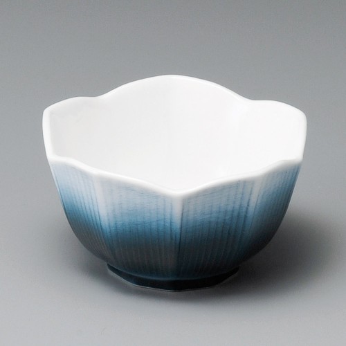 11735-181 藍彩桔梗型小鉢(小)|業務用食器カタログ陶里30号