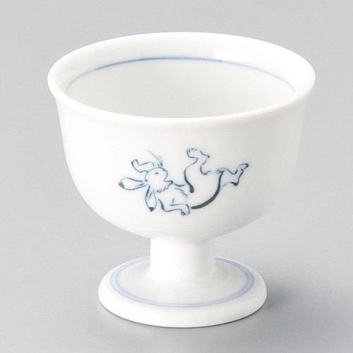 12505-101 鳥獣戯画(相撲の図)高台小鉢|業務用食器カタログ陶里30号