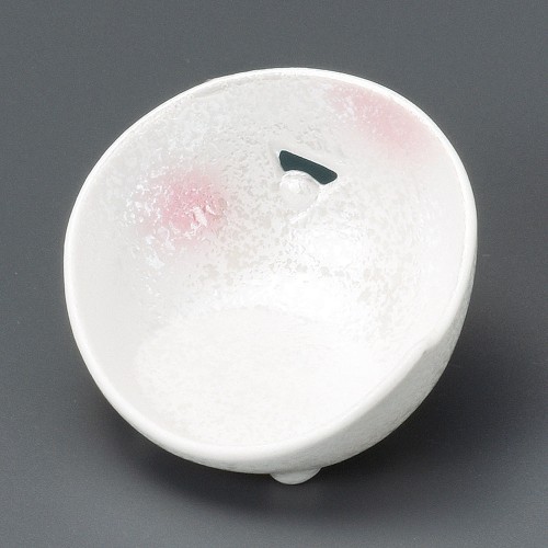 14434-471 ピンク吹きラスターかまくら型珍味|業務用食器カタログ陶里30号