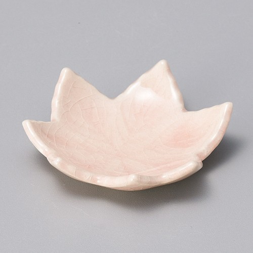 16747-191 ピンクもみじ豆皿|業務用食器カタログ陶里30号