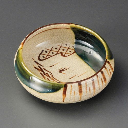 16906-451 織部丸鉢(手造り)|業務用食器カタログ陶里30号