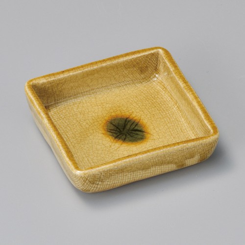 16911-451 黄瀬戸角鉢(手造り)|業務用食器カタログ陶里30号