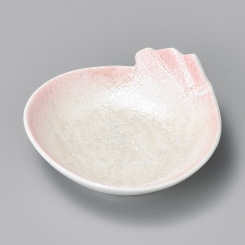 17019-451 ピンクラスター袋型鉢|業務用食器カタログ陶里30号