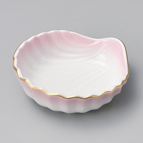 17022-521 ピンク吹貝型小鉢|業務用食器カタログ陶里30号