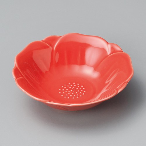 17208-021 赤椿深皿|業務用食器カタログ陶里30号