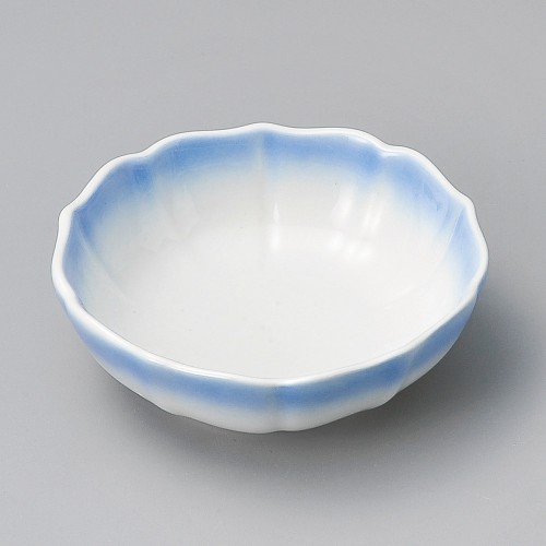 17318-021 ブルー吹八重小鉢|業務用食器カタログ陶里30号