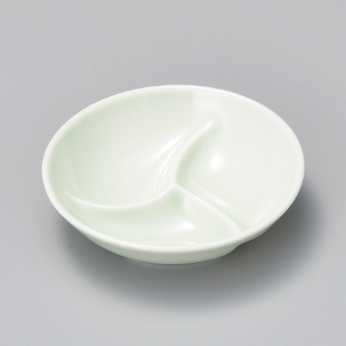 17408-181 ヒワ釉三ツ仕切 丸鉢|業務用食器カタログ陶里30号