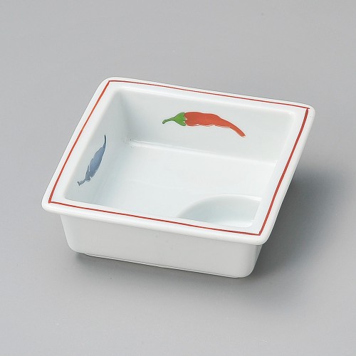 17929-341 唐辛子仕切鉢|業務用食器カタログ陶里30号
