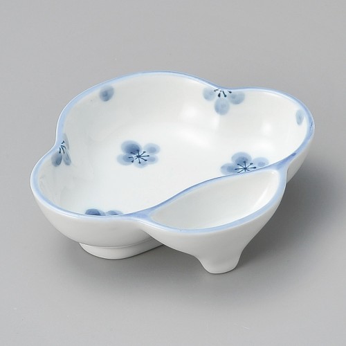 18012-021 梅型梅仕切鉢|業務用食器カタログ陶里30号