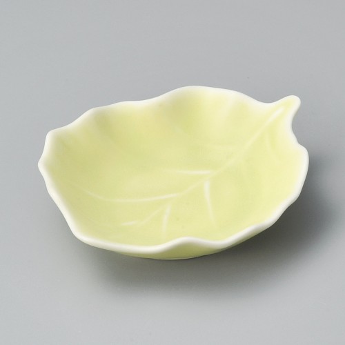 18026-461 木の葉 黄緑小皿|業務用食器カタログ陶里30号