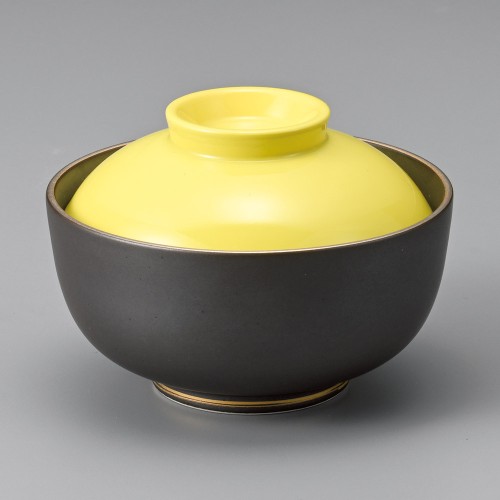 18307-121 黄漆陶円菓子碗|業務用食器カタログ陶里30号