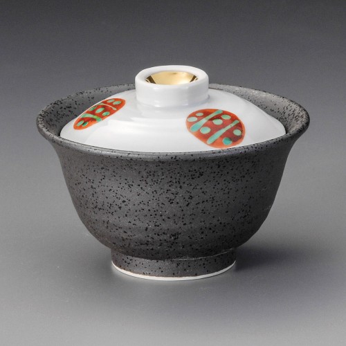 18518-161 赤丸紋円菓子碗|業務用食器カタログ陶里30号