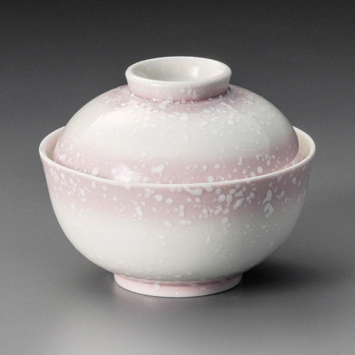 18522-181 ピンク白吹煮物碗|業務用食器カタログ陶里30号