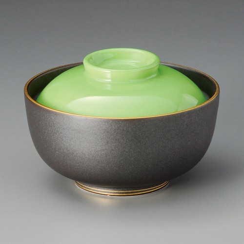18704-121 グリン漆陶円菓子碗|業務用食器カタログ陶里30号