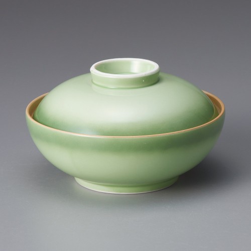 19316-131 緑彩蓋向(丸)|業務用食器カタログ陶里30号