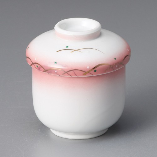 19601-321 ピンク吹武蔵野むし碗|業務用食器カタログ陶里30号