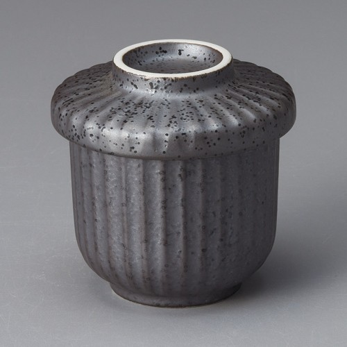 19919-491 黒マットむし碗(小)|業務用食器カタログ陶里30号