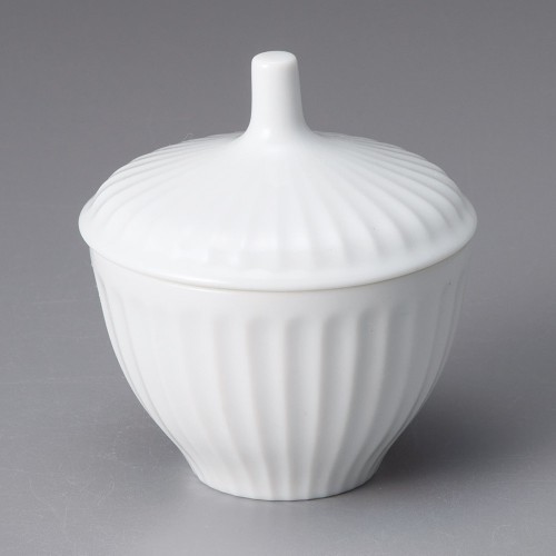20017-401 白磁菊彫茶碗蒸し|業務用食器カタログ陶里30号