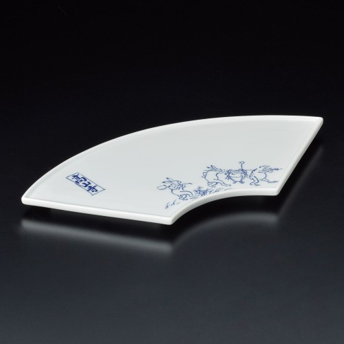 23903-291 イングレ高山寺扇型焼物皿|業務用食器カタログ陶里30号