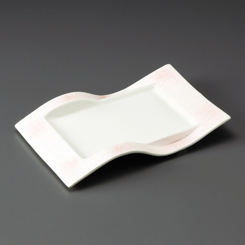 23910-021 花ちらしピンクラスター焼物皿|業務用食器カタログ陶里30号