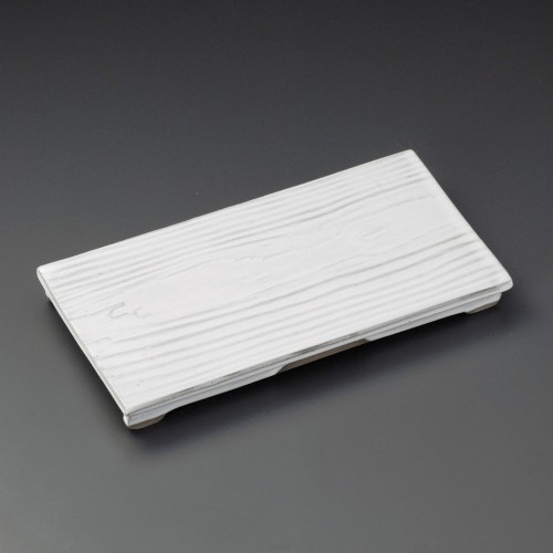 24206-251 白釉木目まな板皿|業務用食器カタログ陶里30号